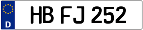 Trailer License Plate